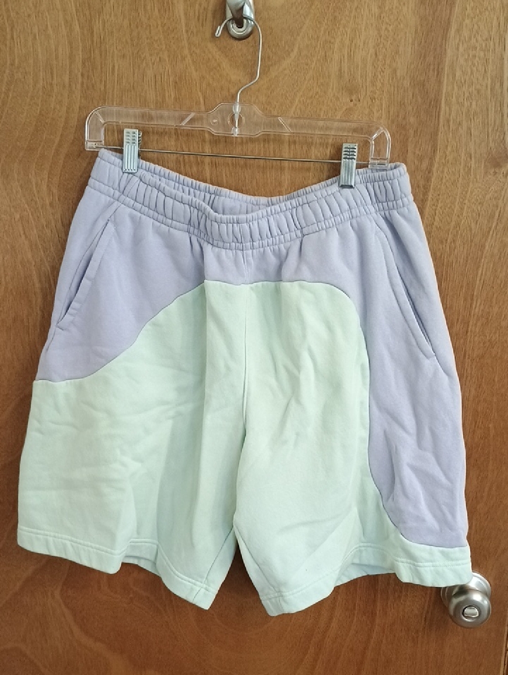 Nike Men's Light Blue and Mint Athletic Shorts